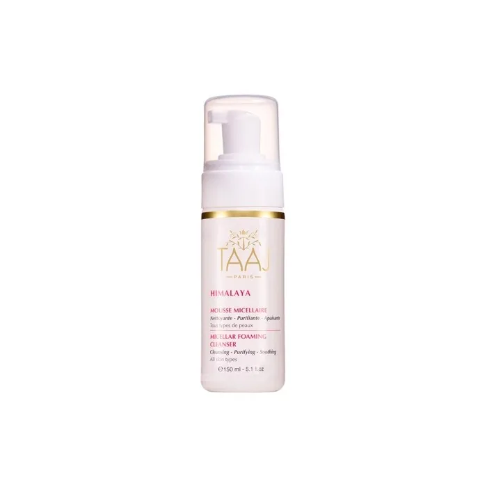 Taaj Micellar Foam Himalaya Cleanse Remove Makeup and Eliminate Impurities