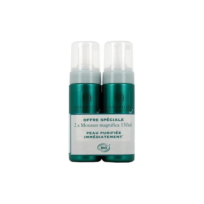 Sanoflore Magnifica Organic Anti-Imperfection Cleansing Mousse 150ml - Pack of 2