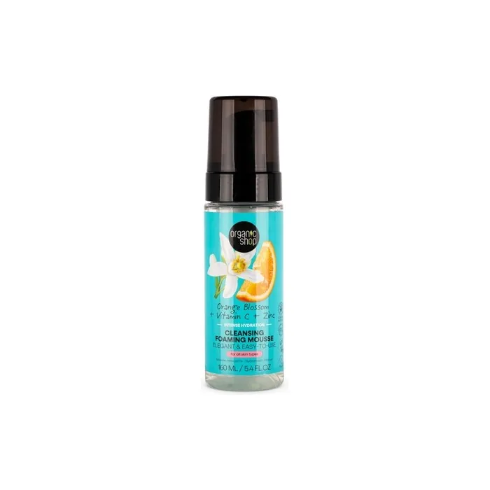 Organic Shop Orange Blossom Skincare Intense Hydration Cleansing Foaming Mousse