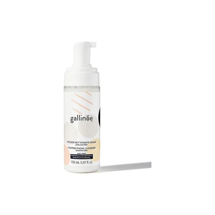 Gallinée Foaming Facial Cleanser Natural and Purifying Prebiotic Face Wash with Lactic Acid 150ml