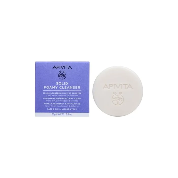 Apivita Solid Foamy Cleanser - 80 Grams