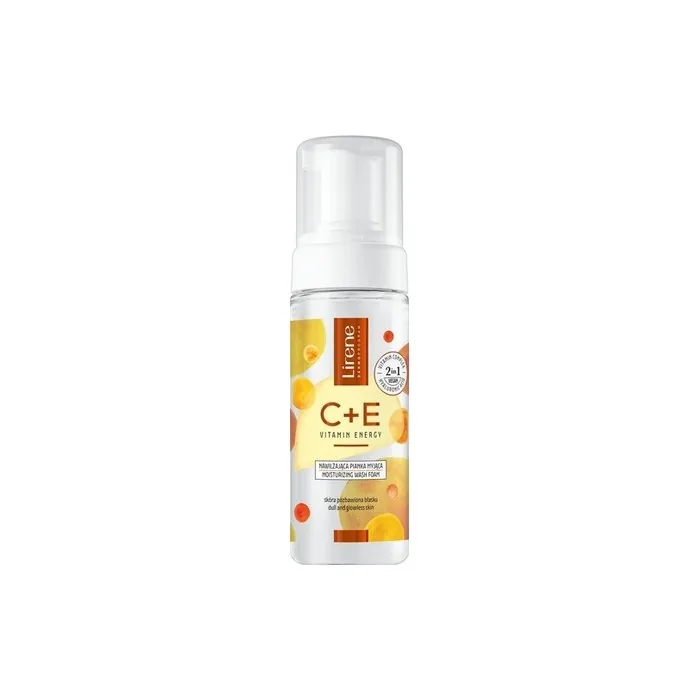 Lirene C+E Vitamin Energy Moisturising Foam Face Wash with Hyaluronic Acid 150ml