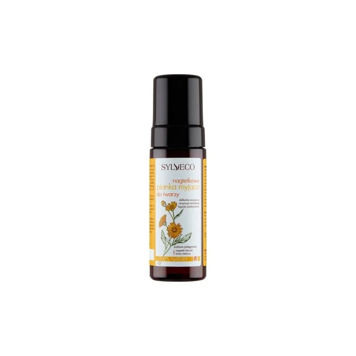 Sylveco Calendula Cleansing Foam For Face - 150ml - Cleanses, Moisturizes, And Soothes Irritations