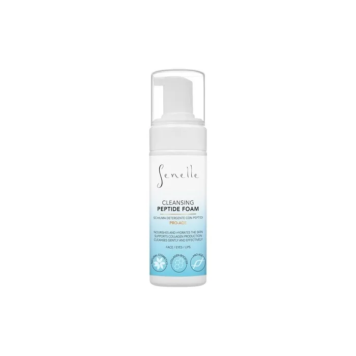 Senelle Facial Cleansing Foam with Anti-Wrinkle Peptide Complex and Vitamin E Panthenol Moisturising Nourishing Facial Cleanser Soothing Effect