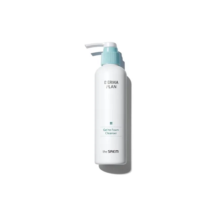 The Saem Derma Plan Gel To Foam Cleanser 180ml 6.08oz