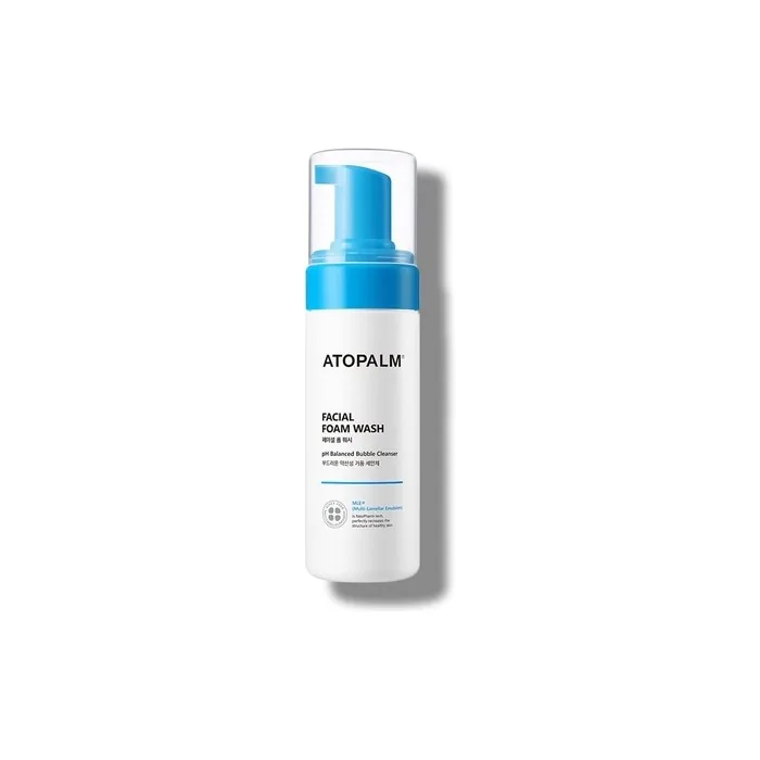 ATOPALM Facial Foam Wash Gentle Baby Wash Tear-Free Sulfate-Paraben-Free pH Balanced Hypoallergenic for Sensitive Skin EWG Green Grade Foaming Facial Cleanser 5.07 Fl Oz 150ml