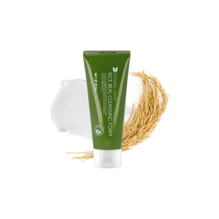 Mizon Natural Grain Rice Real Cleansing Foam 5.07 Fl Oz 150ml