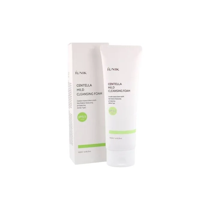Iunik Centella Mild Cleansing Foam 120ml Facial Cleanser