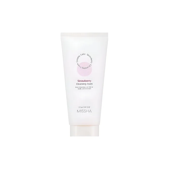 Missha Creamy Latte Cleansing Foam Strawberry