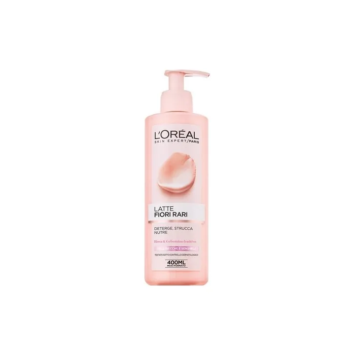 L'Oreal Fiori Rari Milk Make-up Remover Nourishing Cleansing Dry Skin 400mL