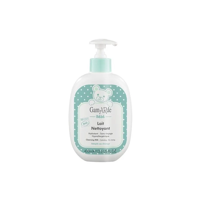 GAMARDE Bio-Cosmetics Baby Cleansing Milk for Face, Body & Bottom 100% Natural Baby Product Hypoallergenic Baby Lotion Baby Cream for Babies & Toddlers Moisturizing Baby Cream 400ml