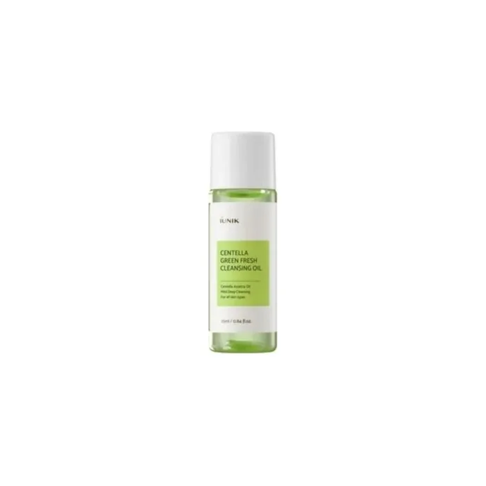 Iunik Centella Green Fresh Cleansing Oil 25ml Mini - Makeup Removing Oil