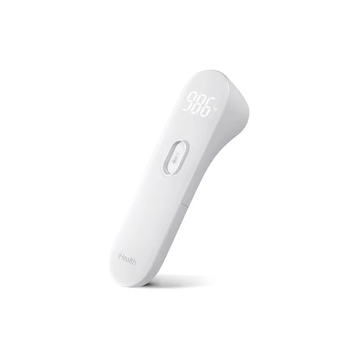 iHealth No-Touch Forehead Thermometer Digital Infrared Thermometer for Adults and Children Touchless Baby Thermometer with 3 Ultra-Sensitive Sensors (PT3)