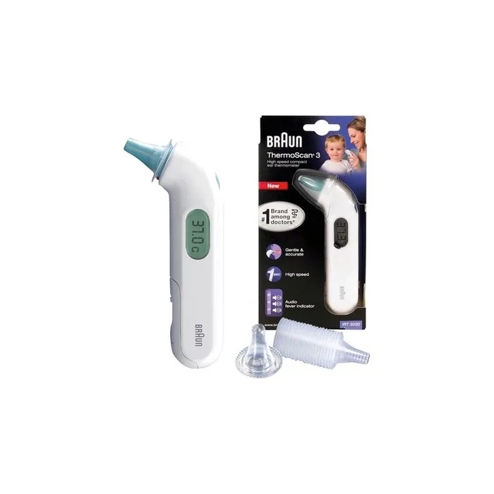 Braun Thermoscan Ear Thermometer Irt3030 Accurate And Fast Temperature Measurement