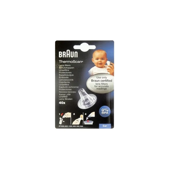 Braun Thermoscan Lensfilter Lf40 Navulset Disposable Lens Filters For Thermometer Pack Of 40