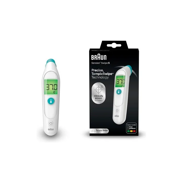 Braun Sensian Swipe 5 Temple Thermometer with TempleSwipe Technology