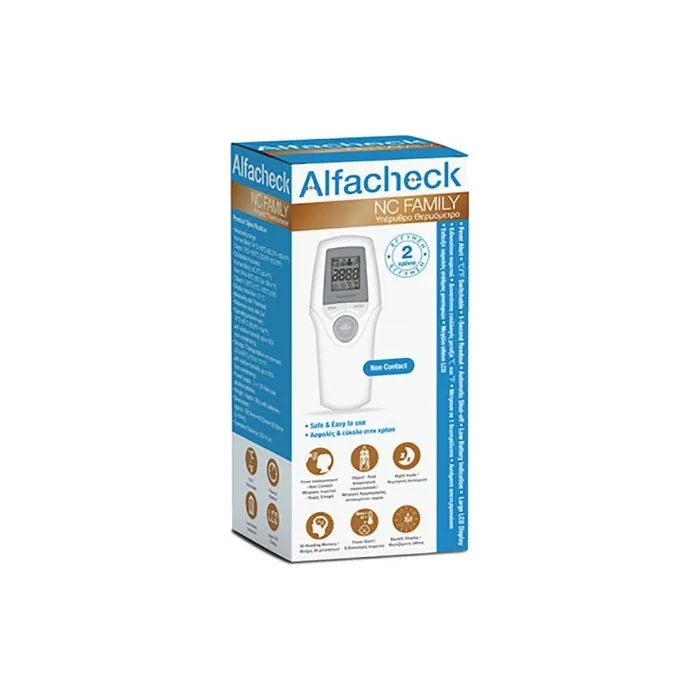 Karabinis Medical Alfacheck Nc Family Contactless Infrared Forehead Thermometer 1 Piece