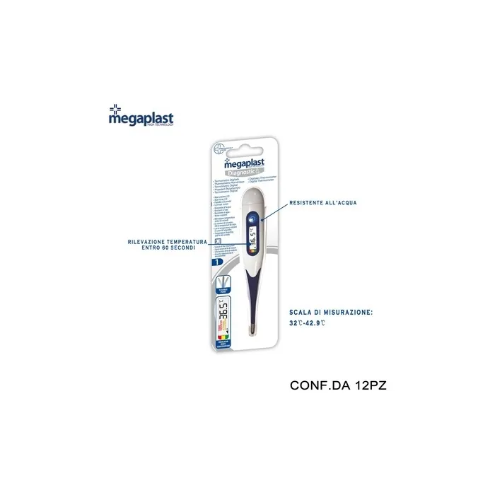 Megaplast Diagnostic Digital Thermometer Bl1 - 12 Pieces