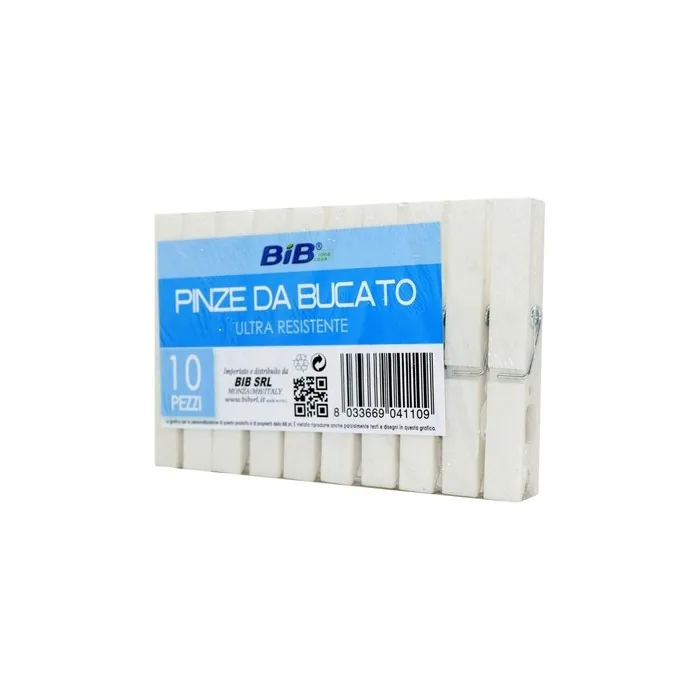 Plastic Clothespins 10 Pcs White