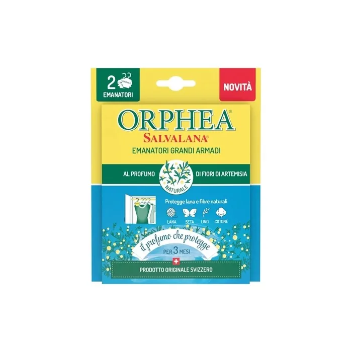 Orphea Salvalana Large Wardrobe Emitters with Artemisia Flower Scent - Pack of 2