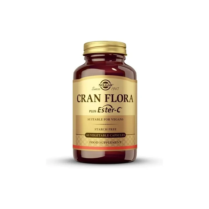Solgar Cran Flora Cranberry Vegetable Capsules 60 Capsules Immune Support Fights Free Radicals Reduces Tiredness And Fatigue Vegan And Glutenfree