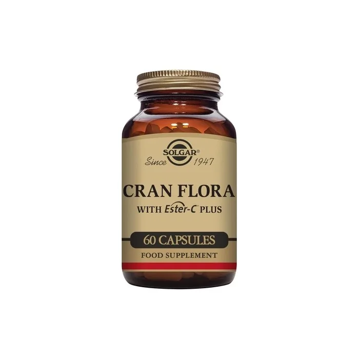 Solgar Cran Flora Cranberry Vegetable Capsules - Immune Support Fights Free Radicals Reduces Tiredness and Fatigue Vegan and Gluten-Free