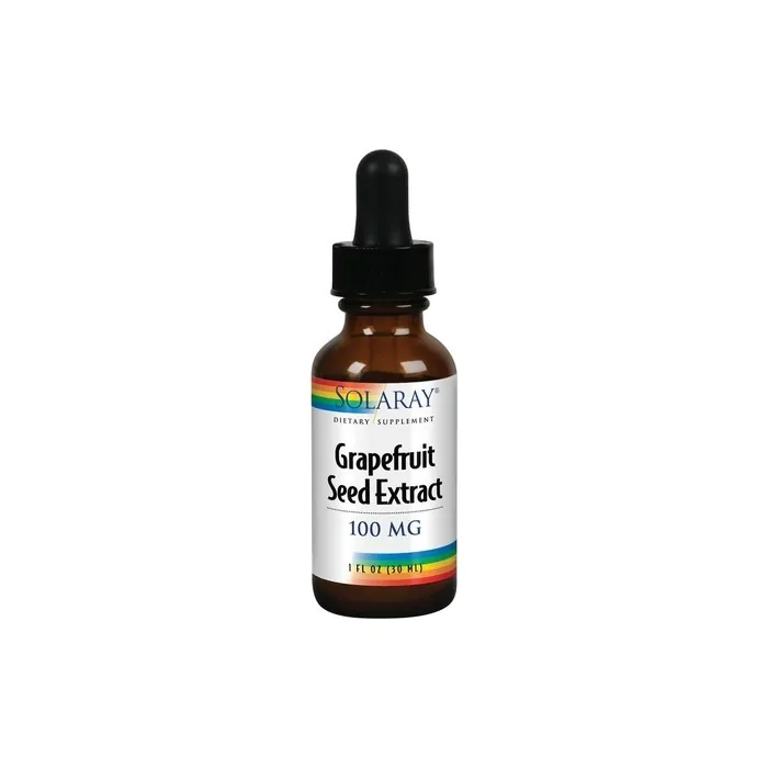 SOLARAY Grapefruit Seed Extract 100mg Unflavored Liquid for Healthy Immune System and Digestion Support 1 Fl. Oz. - 100 Servings