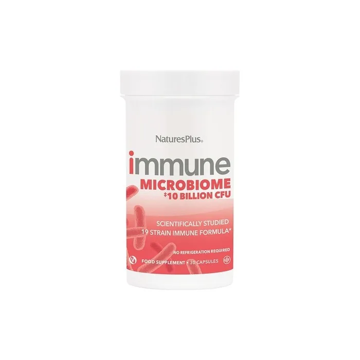 Naturesplus Immune Microbiome 10 Billion Cfu Immune Support Probiotic Supplement 30 Capsules