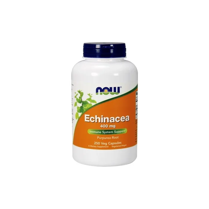 NOW Foods Echinacea 400mg Vegetable Capsules 250 Count