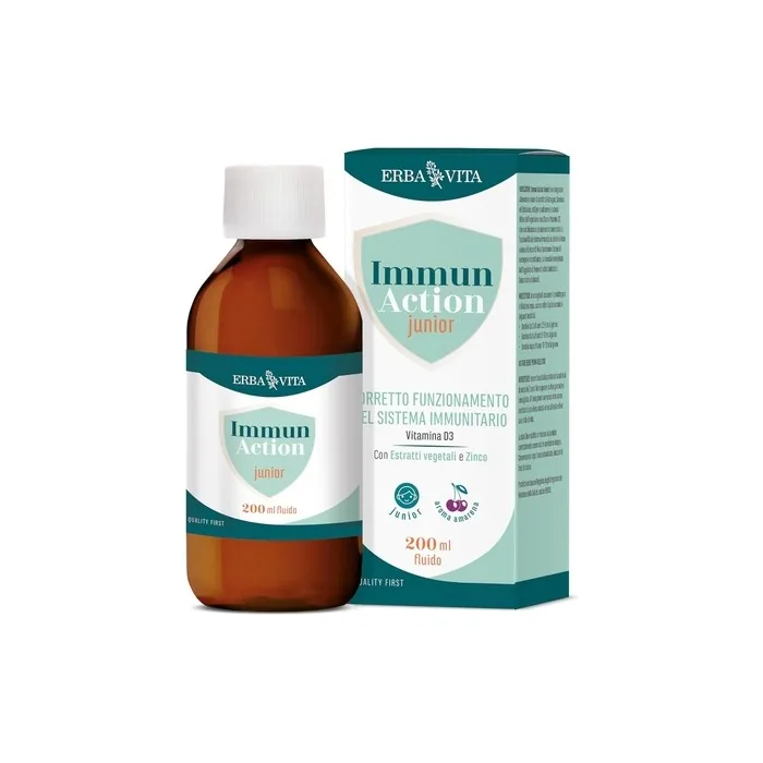 Erba Vita Immun Action Fluid Junior Food Supplement for Kids