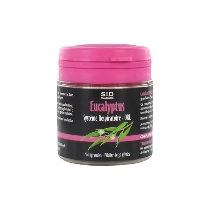 Sid Nutrition Respiratory System Eucalyptus Dietary Supplement 30 Capsules