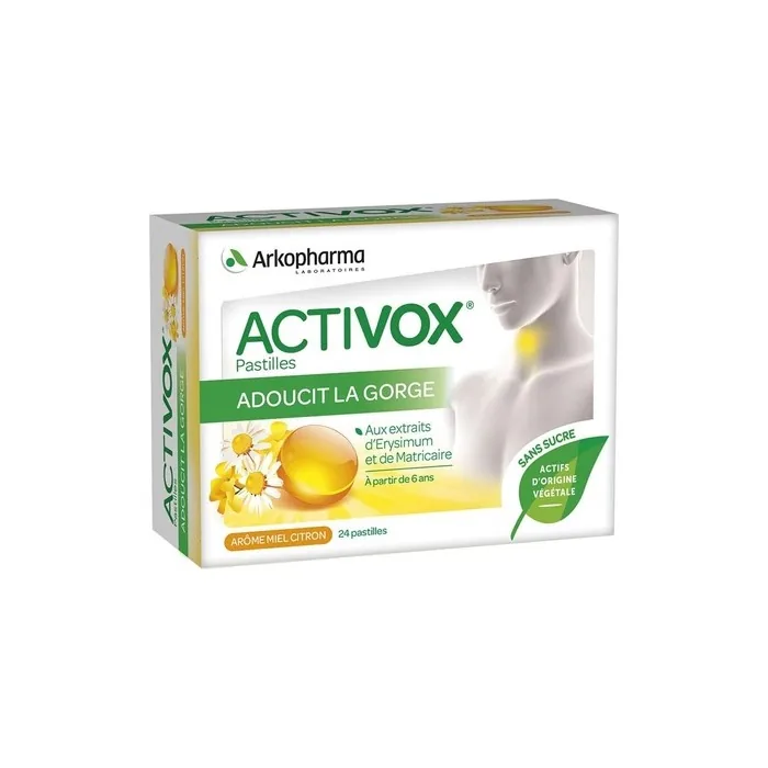Arkopharma Activox Honey Lemon Aroma 24 Lozenges