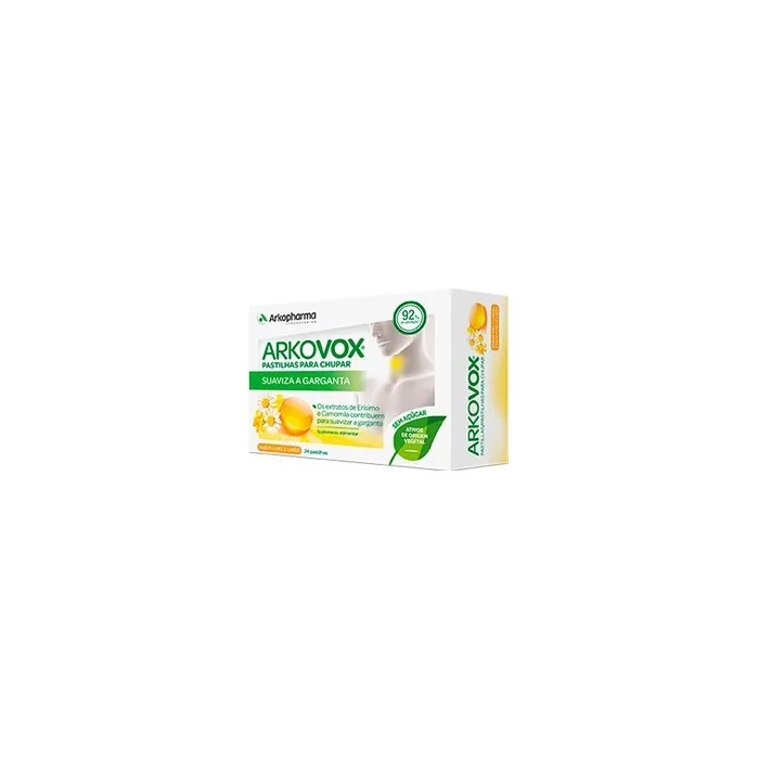 Arkopharma Arkovox Honey And Lemon Dietary Supplement 24 Lozenges