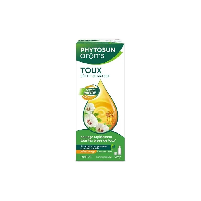 Phytosun Aroms Dry & Chesty Cough Syrup for Adults - Natural