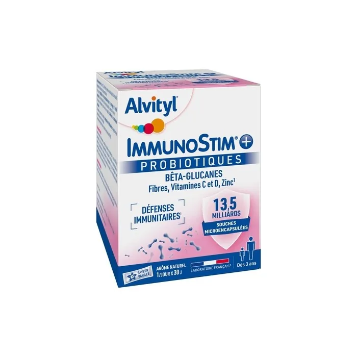 Alvityl Immunostim Sachet Vanilla Flavor Probiotics Beta-Glucans