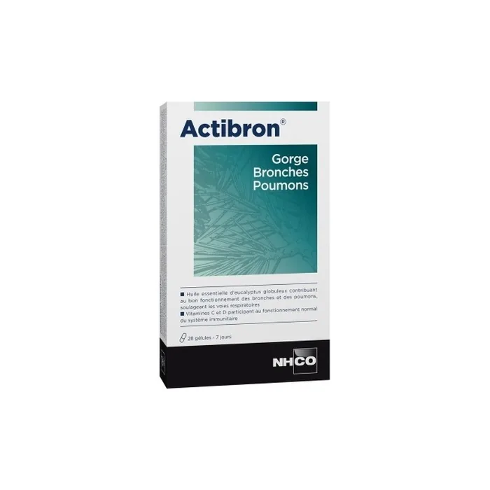 Nhco Actibron Throat Bronchi Lungs 28 Capsules