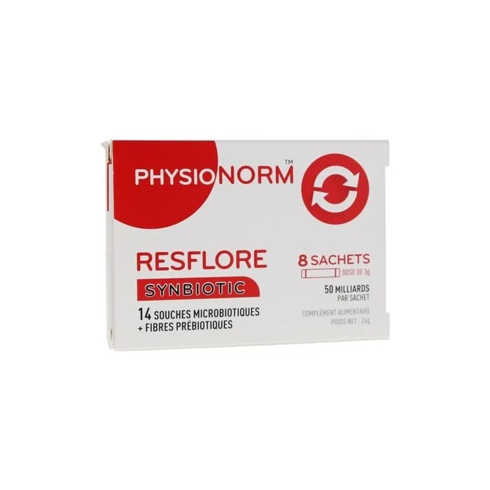 Laboratoire Immubio Physionorm Resflore Lactic Ferments 8 Sachets