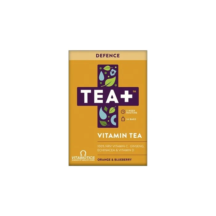 Vitabiotics Tea+ Defence Vitamin Tea Supporting Immunity With Vitamin C - 14 Bags