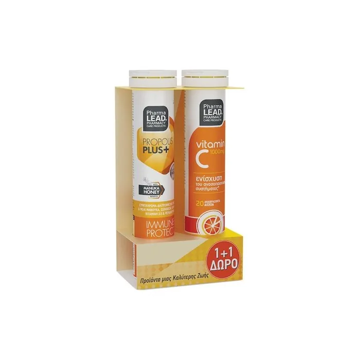 Pharmalead Propolis Plus With Manuka Honey 20 Effervescent Tablets Vitamin C 1000mg