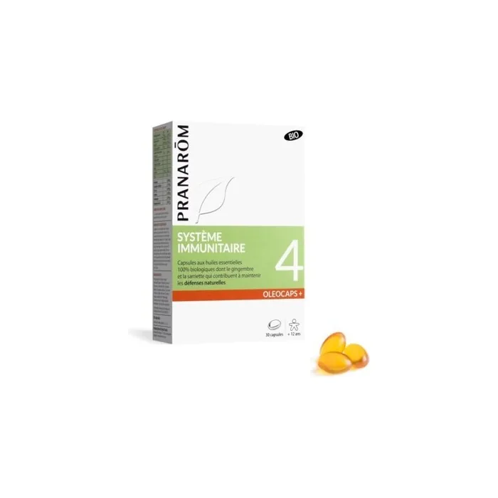 Pranarom Oleocaps 4 Immune System with Targeted Essential Oils