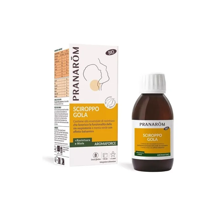 Pranarom Aromaforce Ravintsara Syrup with Honey for Neck and Immune System 150ml