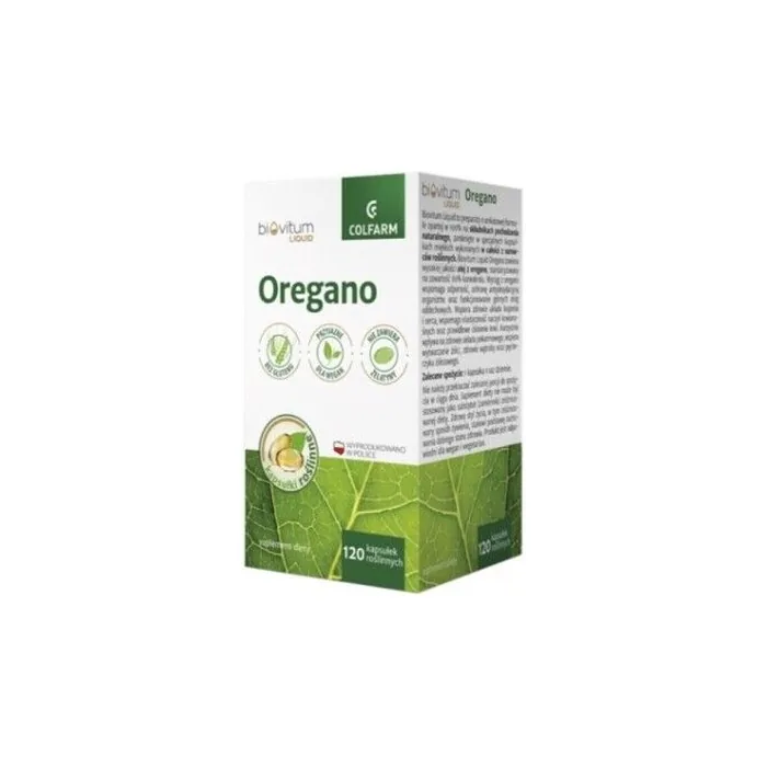 Biovitum Liquid Oregano 120 Capsules
