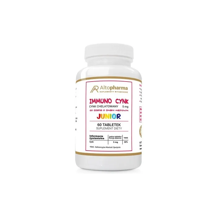 Altopharma Immuno Zinc Junior Lozenges Dietary Supplement - 60 Tablets