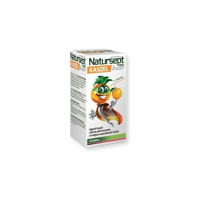 Natursept Med Cough Lollipops - Orange Flavour, 6 Pieces