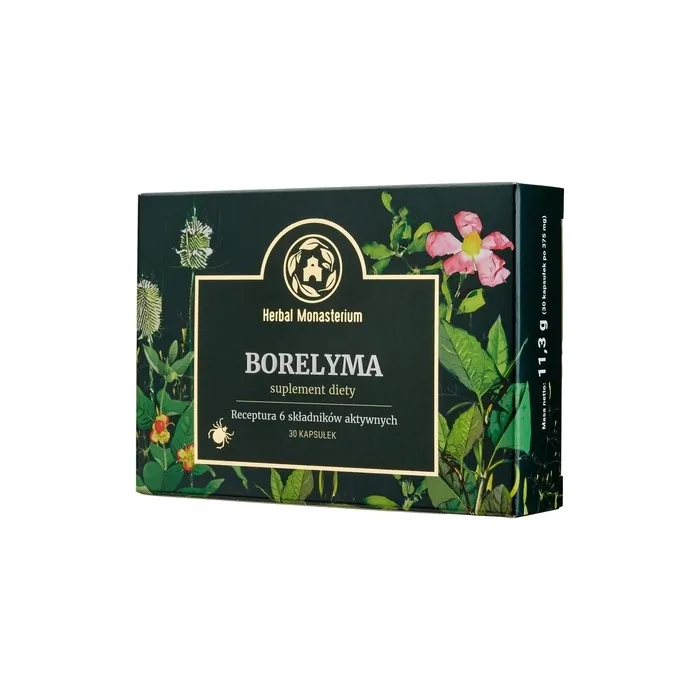 Borelyma 30 Capsules Borreliosis Borrelia Lyme Immune System Protection Virus and Bacteria Defense for People in Contact with Ticks
