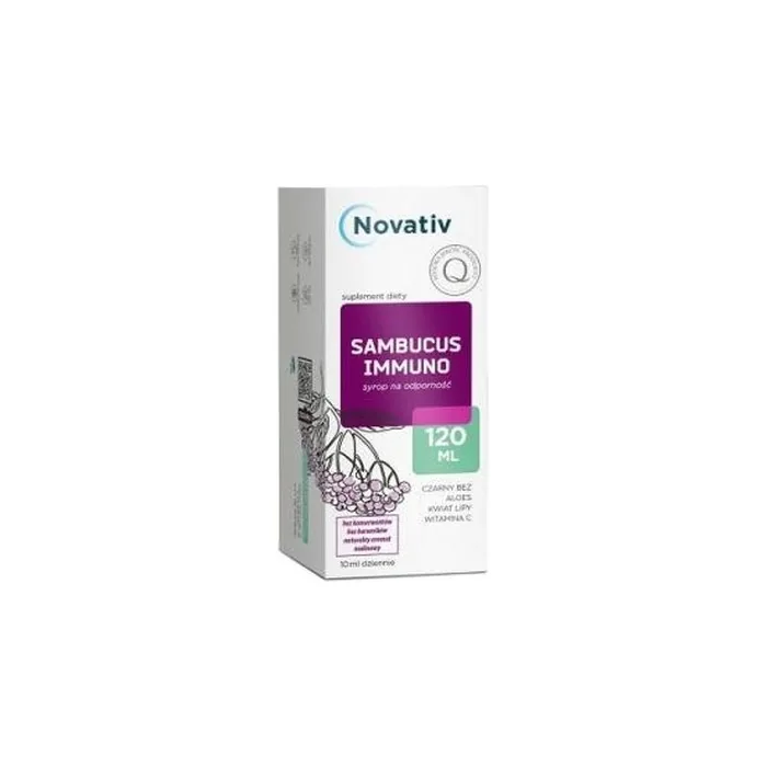 Novativ Sambucus Immuno Syrup For Immunity 120 Ml