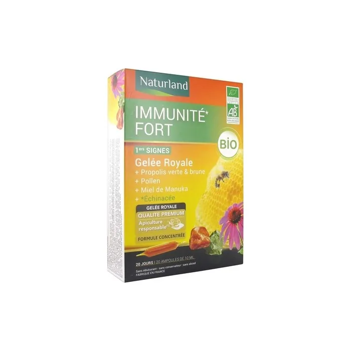 Naturland Immunity Fort Ultra Concentrated Organic 20 Ampoules 10ml