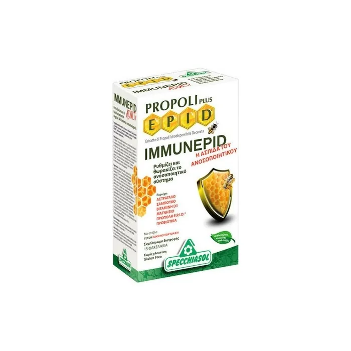 Specchiasol Propolis Plus Epid Immunepid Dietary Supplement For The Immune System 15 Sachets