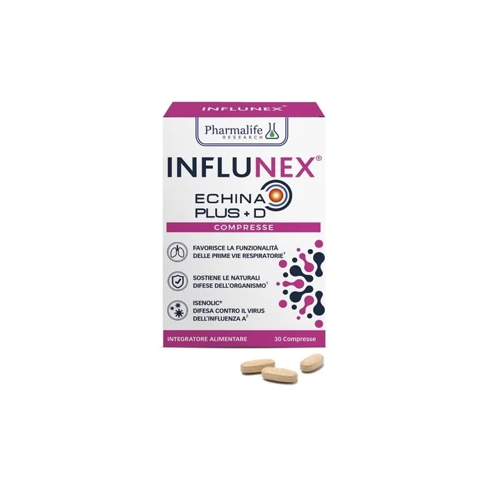 Pharmalife Research Influnex Echina Plus D Immune Defense Supplement 30 Tablets