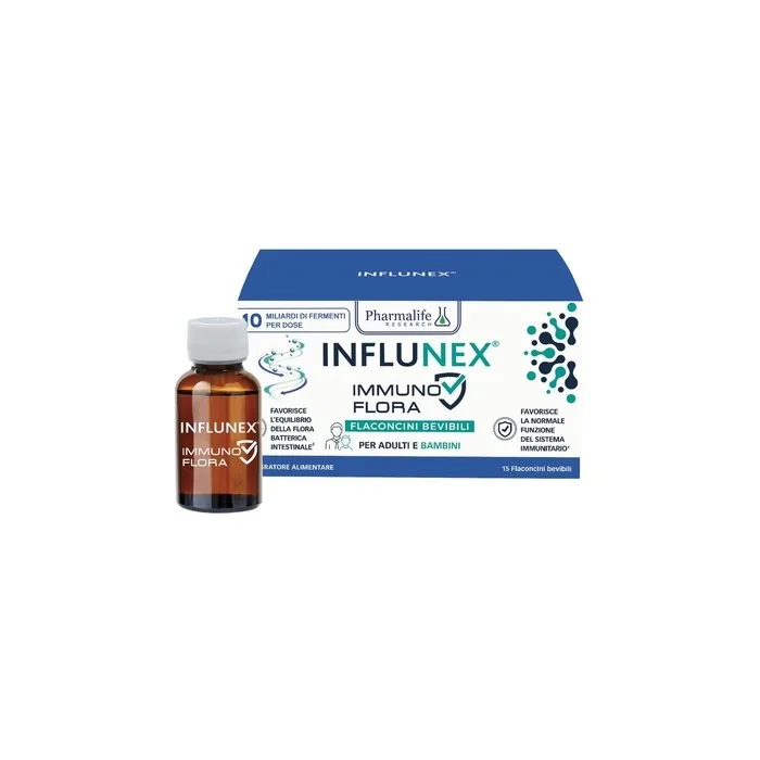 Pharmalife Research Influnex Immuno Flora Bacterial Flora Supplement 15 Vials